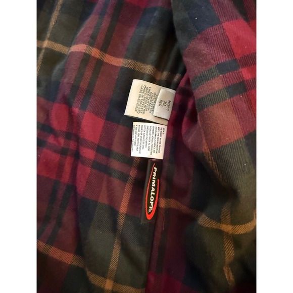 L.L. Bean Original Field Barn Coat Men XL Olive Insulated Button Liner Jacket - Picture 11 of 14